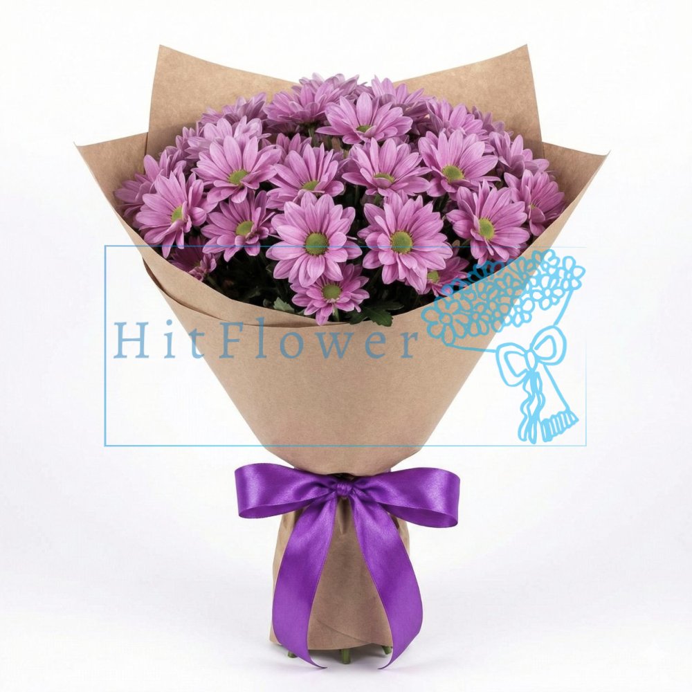 Букет цветов из: Хризантемы